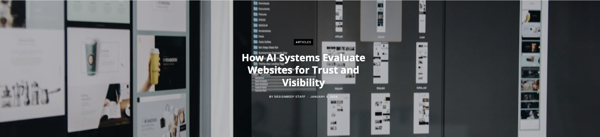 Design Beep article on How AI Builds Trust Before Customers Click - featuring AI visibility and trust signals in search